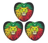 Lion's Head Majestic Car Air Freshener, 3 Pcs Love form Hanging Air Freshener Cards, Long Lasting Fragrance Scented Cards for Car, Home, Office Gray-style