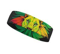 Lion's Head Majestic Headbands for Women & Men Sports Headband, Fits All Head Sizes, Ultra Absorbent & Non-Slip Sweatband for Running, Yoga, Gym