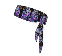 Lions Head Patterned sports headband, perfect for running, fitness and other sports adjustable headband,