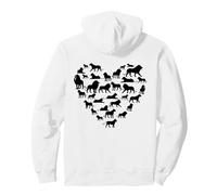 Lions in Heart Shape Family Pride Animal Design Pullover Hoodie