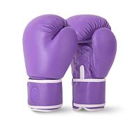 Lions Kids Boxing Gloves - 4oz 6oz 8oz Sparring Martial Arts Punch Bag Training Mitts (Purple-Plain, 6OZ)
