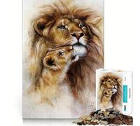 Lions Love Puzzles for Adults 1000 Puzzles Sharp Logic Precise Cut Family Activity (50x75cm)