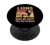 Lions Make Me Happy You, Not So Much PopSockets Adhesive PopGrip