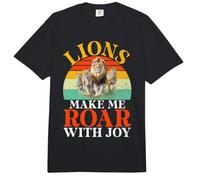 Lions Make me Roar with Joy Lion Comfort Colors Adult Heavyweight T-Shirt