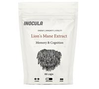Lions Mane Capsules 3600MG - 40% Polysaccharides / 30% Beta 1,3/1,6 D Glucan - No Fillers, Binders or Flow Agents - 3rd Party Tested - UK Made