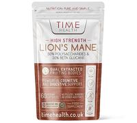 Lions Mane High Strength Extract - 50% Polysaccharides / 30% Beta 1,3/1,6 D Glucan - No Fillers, Binders or Flow Agents - 3rd Party Tested - UK Made (60 Capsule Pouch)