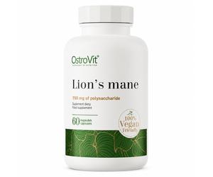 Lion's Mane Mushroom 600mg 60 Capsules Vegan Hericium Extract OstroVit