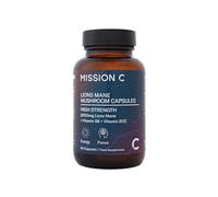 Lions Mane Mushroom Capsules 8,000mg with Added Vitamin B6 and B12 | Nootropic Supplement for Cognition, Mood, Immunity & Inflammation | 60 Two-a-Day Vegan Capsules - Mission C Lion's Mane