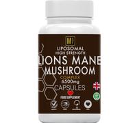 Lions Mane Mushroom Complex | 180 Lions-Mane Vegan Capsules | Cordyceps, Chaga, Reishi, Shiitake 1 A Day Tablet 6500mg High Strength Mushroom Supplement, Liposomal Maximum Absorbtion