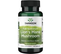 Swanson Lion's Mane Mushroom Lion's Mane Mushroom for brain and nervous system health 60 pcs, capsule, 500 mg