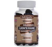 Lion's Mane Mushroom Gummies 2500mg High Strength | 60 Vegan Brain & Focus Supplements | with Vitamins & Black Pepper Extract | Mental Performance & Tiredness Support | Berry Flavour by NUTRIGUMS®