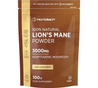 Lion's Mane Mushroom Powder - 100% Pure | High Strength 3000mg / Serving | Vegan | for Coffee & Tea | Mushroom Supplement | 100g Lion's Mane Powder | Horbaach