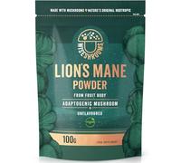 Lions Mane Powder Supplement | Mix into Coffee, Tea or Smoothies | 100% Natural & Vegan | High Strength Mushroom Supplement | 100g | 33 Servings | Wiseshrooms