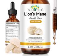 Lions Mane Supplement, Lion's Mane Mushroom High-Strength Fruiting Body Extract for Focus, Memory & Clarity Natural Brain Support - Alcohol-Free, Sugar-Free, Vegan
