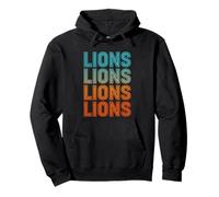Lions Mascot Back to School Spirit Kids Boys Girls Men Women Pullover Hoodie