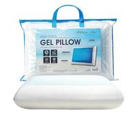 Lions Memory Foam Bed Pillow - Cooling Gel Pillows for Sleeping, Super Soft Shredded Adjustable Firm Support Gel Bed Orthopaedic Cool Pillow for Side Back Neck, Stomach Sleepers, 60x40x12 cm