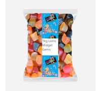 Lions Midget Gems 1kg - Classic Fruit Flavored Candy, Valeo Confectionery, Krazy Kandi Bag - Perfect for Sharing, Parties, and Sweet Treats!