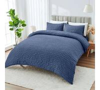 Lions Navy Blue Bedding Set - King Size Duvet Cover with Matching Pillowcase, Ultra Soft 100% Polyester Microfibre Quilt Covers, 3 Piece Bed Linen Sets, 230x220cm