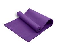 Lions Non Slip Exercise Mat, 6mm Light Weight Thick Padded with Carry Straps, Ideal for Home Gym Yoga Gymnastic Pilates (Purple)