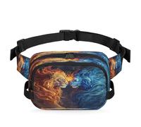 Lions Pattern Waist Bag Multifunction Pack for Travel Sport Running Fanny Pack Bumbag Pouch Purse Belt Bag for Women Men Kids Girls Boys