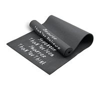 Lions Printed Yoga Mats, Pvc 6mm Thick Dual Layer Mat with Carry Straps, Ideal for Exercise, Fitness, Home, Gym, Workout, Pilates, Camping, 183 x61cm (Brave-Black)