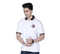 Lions Rugby Jersey, Short Sleeve Sports T-Shirt, Button Down Collar, S-XXL (XL, White England)