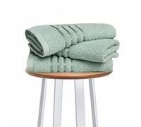 Lions Sage Green Towels - Premium Hand Towels 3 Pack 50x90cm - 100% Egyptian Cotton, Ultra Soft Highly Water Absorbent, Extra Large Thick Fluffy Hand Towel for Home Bathroom Kitchen