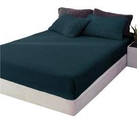 Lions Teddy Fleece Fitted Sheet Double - Premium Super Soft Teddy Bear Sherpa Fleece Bed Sheets, Extra Deep, Warm and Cosy, Anti-Allergy, 100% Polyester, Green