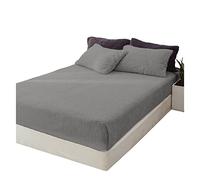 Lions Teddy Fleece Fitted Sheet Single - Premium Super Soft Teddy Bear Sherpa Fleece Bed Sheets, Extra Deep, Warm and Cosy, Anti-Allergy, 100% Polyester, Silver