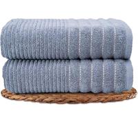 Lions Towels - 2 Piece Hand Towels 50x80cm, Premium 100% Cotton Quick Dry Extra Large Bathroom Towel Set for Spa Gym Home - Highly Absorbent Soft Feel, Hotel Quality, Charcoal