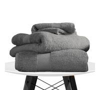 Lions Towels - Premium Bath Sheets 2 Pack - 90x140cm, 100% Egyptian Cotton, Ultra Soft and Highly Absorbent, Extra Large Bath Sheet for Bathroom, Hotel Quality, Charcoal