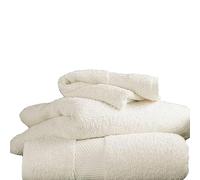 Lions Towels - Premium Bath Sheets Pack of 2, 100% Egyptian Cotton Towel Set, 700 GSM, Ultra Soft and Highly Absorbent Extra Large Towels Bath Sheets 90 x 140 cm, Hotel Bathroom Towel, Cream