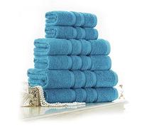 Lions Towels - Premium Hand Towels 4 Pack 100% Egyptian Cotton Ultra Soft and Highly Absorbent, 550 GSM, Hotel Quality Extra Large Thick Hand Towel, 50 x 80 cm, Turquoise