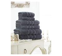 Lions Towels - Premium Hand Towels 4 Pack 100% Egyptian Cotton Ultra Soft and Highly Absorbent, 550 GSM, Hotel Quality Extra Large Thick Hand Towel, 50 x 80 cm, Charcoal