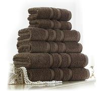 Lions Towels - Premium Hand Towels 4 Pack 100% Egyptian Cotton Ultra Soft and Highly Absorbent, 550 GSM, Hotel Quality Extra Large Thick Hand Towel, 50 x 80 cm, Cocoa