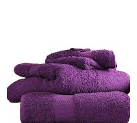 Lions Towels - Premium Hand Towels Pack of 4, 100% Egyptian Cotton Towel Set, 700 GSM, Ultra Soft and Highly Absorbent Extra Large Hand Towels 50 x 80 cm, Purple