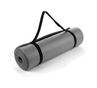 Lions Yoga Mat 10mm Thick - Premium NBR Foam Anti Slip Exercise Mat with Carry Strap, Eco Friendly workout Yoga matt for Men Women, Home Gym Exercise, 180x60cm Grey