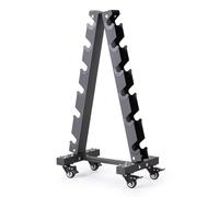 LIONSCOOL Dumbbell Rack Stand, 3/4/6 Tier A-Frame, Heavy Duty Dumbbell Holder, Portable Weight Rack for Home Gym (Stand Only) (6-Tier)