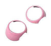 Lionshack Fit for MINI Fit for Cooper F55 F56 One 3 Doors 2014-2021 2PCS ABS Car Side Door Handle Bowl Protector Support Handle Car Door Latch Handle(Pink)