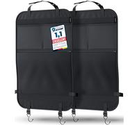 LIONSTRONG Kick Mats - Back Seat Car Organiser - Waterproof and Stain Resistant Seat Protectors (2-SET)