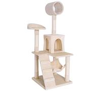 lionto dibea Cat Tree Activity Centre Sisal Climbing Toy, 133 cm, Beige
