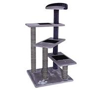 lionto dibea Cat Tree Activity Centre Scratching Post, 100 cm, Grey/Light Grey