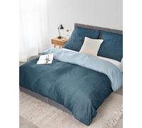 lionto dibea Renforcé Reversible Bed Linen Made of 100% Cotton, 135 x 200 cm, Pillowcase 80 x 80 cm, 2-Piece Bed Linen for All Seasons, Easy to Clean and Dimensionally Stable, Includes Oeko-Tex