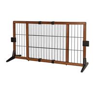 lionto Dog Gate, Length Adjustable Barrier Gate, Height 50 cm