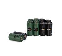 lionto Dog waste bags 300 bags (20 rolls) unscented and easy to tear off, leak-proof and extra thick waste bags for dogs & cats, refill rolls for common waste bag dispensers, black/green