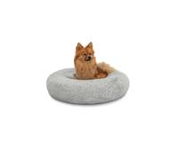 lionto Donut bed for dogs and cats, fluffy round dog bed for small and