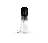 lionto Portable Dog Water Bottle with Bowl, 500 ml, Black