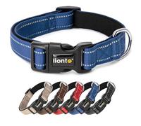 lionto Reflective Dog Collar, Padded, Size XS, Blue