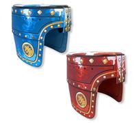 Liontouch - 2 Knight Helmets for Kids - Blue & Red Foam Dress-Up, Age 3-8 | Noble Knight Series | 2 Medieval Helmets for Boys, One Size, Costume Accessories for Pretend Play & Shared Adventures