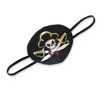 Liontouch - Captain Cross Pirate Eye Patch For Kids - Age 3+ Years | Classic Skull Design Inspired By Caribbean Pirates | Costume Accessory For Treasure Hunts, Role Play & Adventures